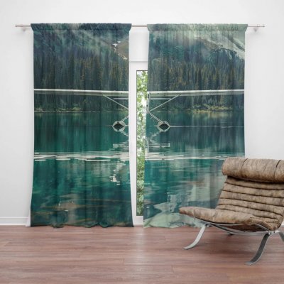 Sablio Závěs Hydroplán na horském jezeře: 2ks 140x250cm – Hledejceny.cz