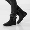 Dámské kotníkové boty Blancheporte kotníkové boty s lemem v kožešinovém vzhledu černá