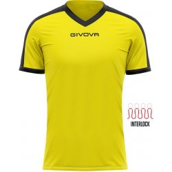 Givova sportovní triko Revolution yellow-black žlutá