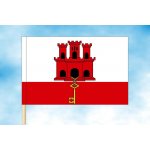LIBEA, s.r.o. Vlajka Gibraltaru Rozměr: 100x150 cm, Uchycení: Návlek na žerď – Hledejceny.cz