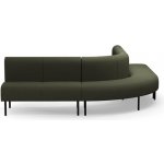 Rohová sedačka VARIETY, 90°, vnější, potahová látka Blues CSII, olivová – Zboží Mobilmania