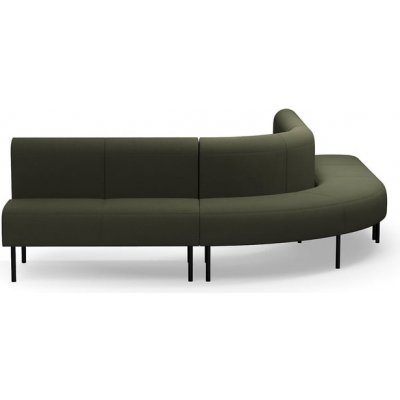 Rohová sedačka VARIETY, 90°, vnější, potahová látka Blues CSII, olivová – Zboží Mobilmania