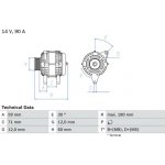 generátor BOSCH 0 986 042 000