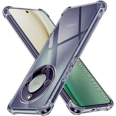 Techsuit - Shockproof Clear Silicone silikonový kryt pro Honor Magic8 Lite – kouřově černý – Zboží Živě