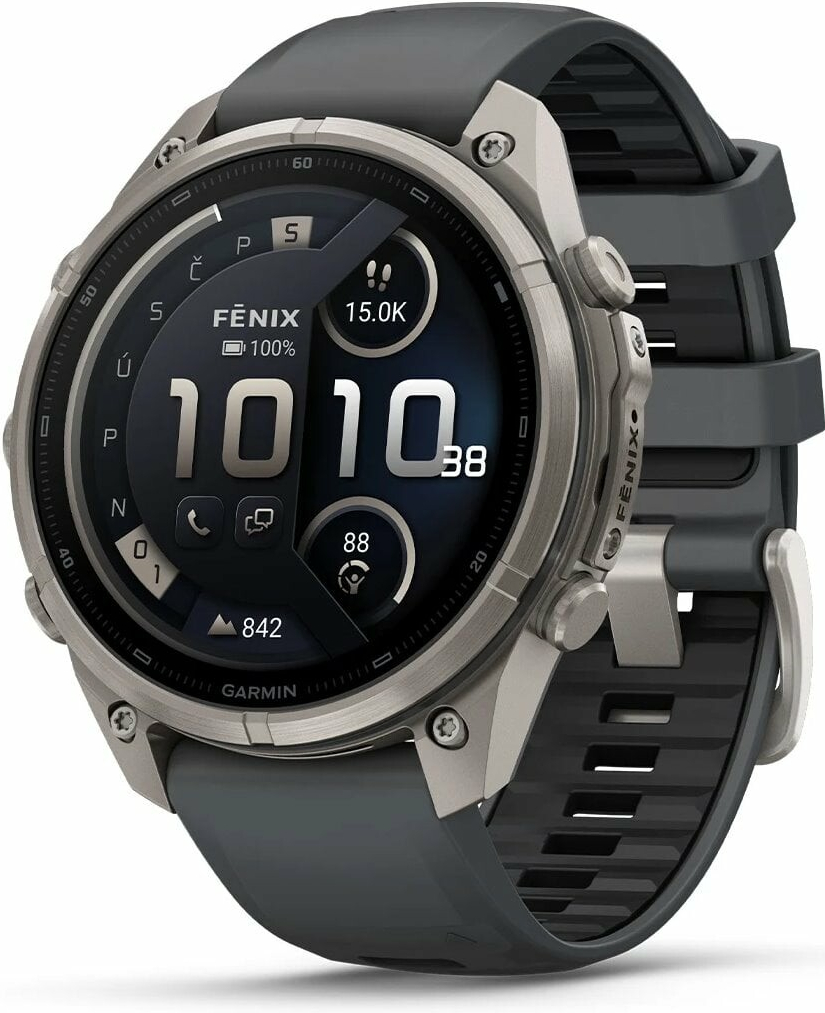 Garmin fenixÂ® 9 â€“ 43 mm, AMOLED, Titanium - Pebble Gray 010-04761-11 na Heureka.cz
