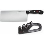 Wüsthof GOURMET Sada Čínský kuchařský nůž + Brousek 9282 – Zboží Mobilmania