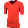 Pánské sportovní tričko Puma LIGA BASELAYER TEE SS červené 655918-01