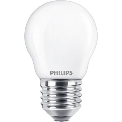 Philips Lighting 76347300 LED EEK2021 F A G E27 kapkový tvar 4.3 W = 40 W teplá bílá