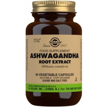 Solgar Ashwagandha Root Extract Indický ženšen 60 kapslí