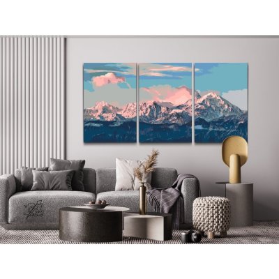 Vymalujsisamcz Malování podle čísel Alpy pod rouškou slunce sada 3ks Velikost 3ks 40 x 60 cm Rámování Pouze srolované plátno – Hledejceny.cz