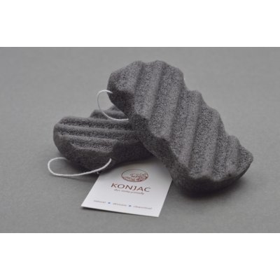 Konjac houbička tělová černá – Zboží Dáma