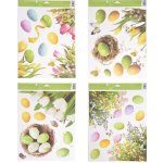 Okenní fólie velikonoční Rohová s vajíčky květiny 42 x 30 cm 6903 – Sleviste.cz