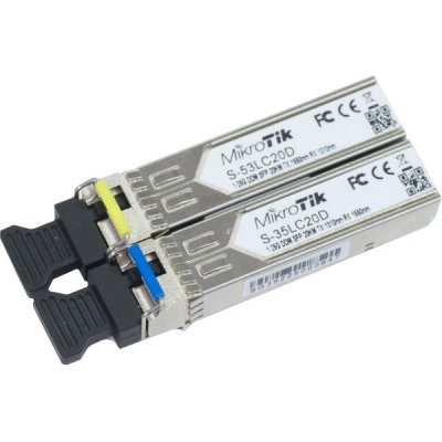 MikroTik S-35/53LC20D Gigabit WDM single-mode MiniGBIC modul (SFP) – Hledejceny.cz