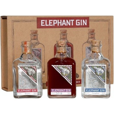 Elephant Gin 45,67% 3 x 0,05 l (set) – Zboží Dáma