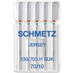 130/705 H SUK (NM 70/10) jehly Schmetz JERSEY pro domácí šicí stroje (5 ks/box) – Zboží Dáma