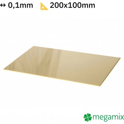 Mosaz plech 200x100x0,1mm – Hledejceny.cz