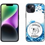 mmCase na iPhone 14 - vášnivá rybářka bílé pozadí – Zboží Mobilmania