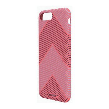 Pouzdro CYGNETT iPhone 8 Plus Chevron Stripe Case in červené