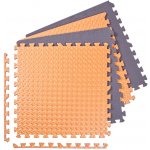 Sportago Puzzle podložka Easy-Lock 60x60x1,2 cm 4 ks oranžovo-hnědá – Zbozi.Blesk.cz