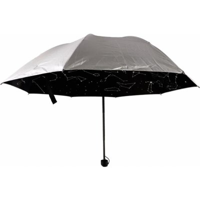 Teddies hvězdná obloha deštník skládací v sáčku stříbrný – Zboží Mobilmania