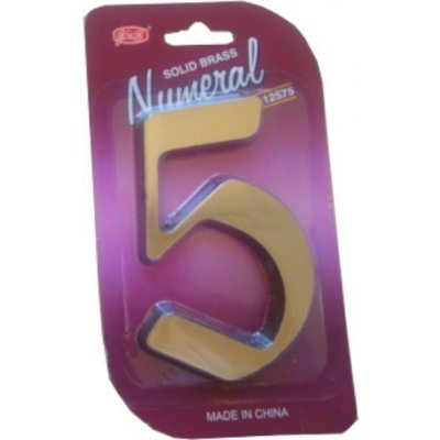 KĽUČKA číslo 125mm bronz "5" Bronz – Hledejceny.cz