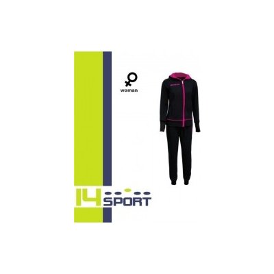 Dámská souprava GIVOVA STAR NEW VEL. S 1006 černá růžová – Sleviste.cz