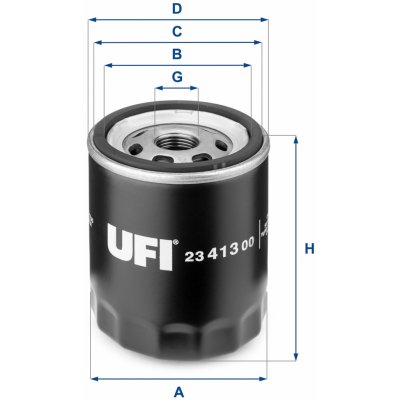 UFI Olejový filtr 23.413.00