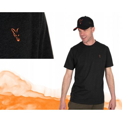 Tričko Fox Collection Black/Orange T-Shirt – Hledejceny.cz