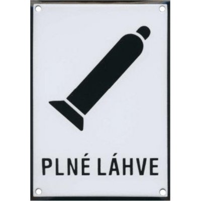 PLNÉ LÁHVE 150x210mm - smaltovaná tabulka – Zbozi.Blesk.cz