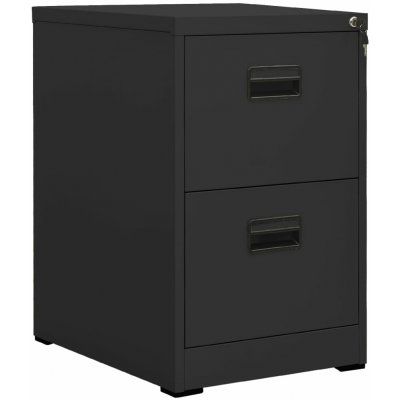 VidaXL Kancelářská skříň antracitová 46 x 62 x 72,5 cm ocel 11461.336273 – Zboží Mobilmania