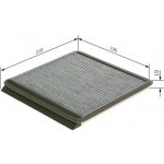 Filtr, vzduch v interiéru BOSCH 1 987 435 533 BO 1987435533 – Hledejceny.cz