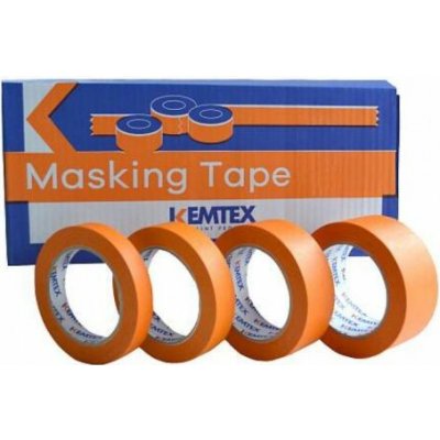 Kemtex Oranžová maskovací páska do 110°C - 48mm x 45m – Zboží Živě