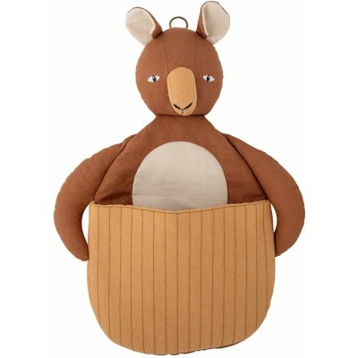Bloomingville Mini Toto dětský koš 46 cm 33 cm 7.5 cm hnědá – Zboží Dáma