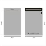 Plastová poštovní obálka 25 x 36 cm šedá – Zboží Živě