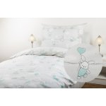 JAN peří povlečení Zajíčci a medvídci s balónky polštář 50 x 30 cm – Sleviste.cz