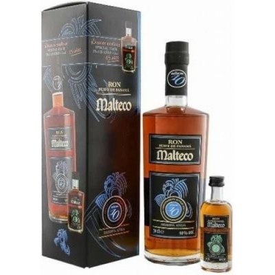 Malteco 10y 40% 0,7 l + miniatura 15y (karton) – Zboží Dáma