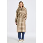 Gant Checked Handstitched Car Coat hnědý – Zboží Dáma