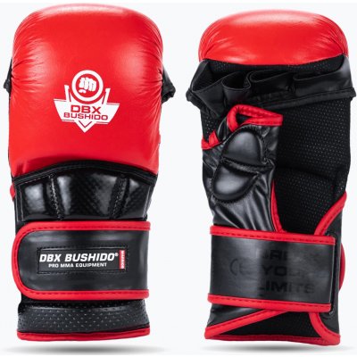 Grapplingové rukavice DBX BUSHIDO MMA Premium black/red – Zboží Mobilmania