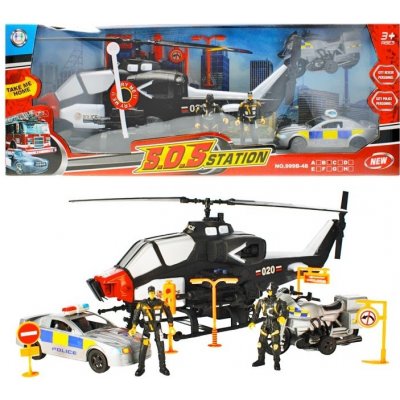 CreativeToys Helikoptéra na baterie sada Police 64cm