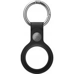 AirTag klíčenka AlzaGuard Genuine Leather Keychain pro Airtag černá (AGD-AKL003B) – Zboží Mobilmania