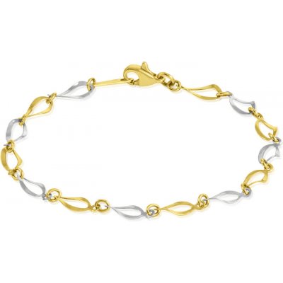 Gemmax Jewelry zlatý Gaya žlutý a bílý lesk GLBCN186868