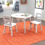 Kidkraft stůl s úložným prostorem + 2 židličky white – Zboží Dáma