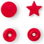PRYM Patentky Color snaps hvězdy 238 - červená – Sleviste.cz