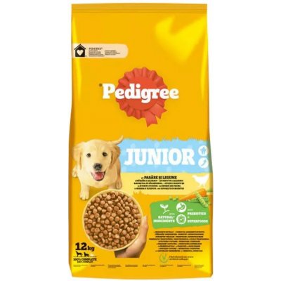 Pedigree Medium & Large Junior drůbeží se zeleninou 12 kg – Hledejceny.cz
