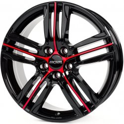 Ronal R57 7x17 4x100 ET45 black red