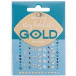 Essence Nail Stickers Stay Bold, It's Gold nálepky na nehty se zlatými detaily 1 balení – Zboží Dáma