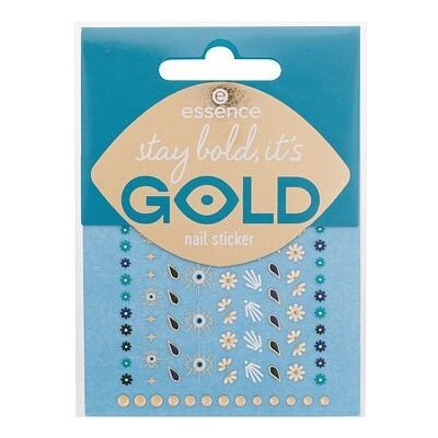 Essence Nail Stickers Stay Bold, It's Gold nálepky na nehty se zlatými detaily 1 balení – Zboží Dáma