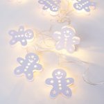 ACA Lighting LED vánoční girlanda perníčky teplá bílá 2x AA baterie 160 cm IP20 – Hledejceny.cz