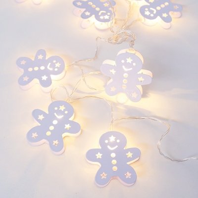 ACA Lighting LED vánoční girlanda perníčky teplá bílá 2x AA baterie 160 cm IP20 – Hledejceny.cz
