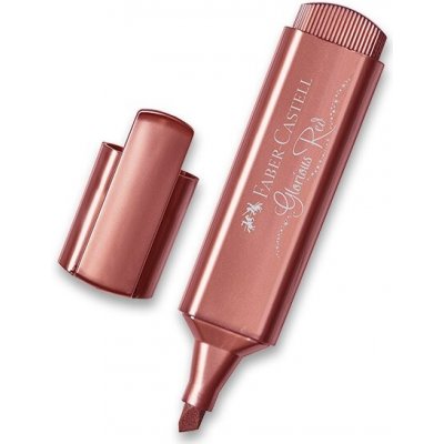 Faber-Castell Textliner 46 Metallic metalická červená – Zboží Živě